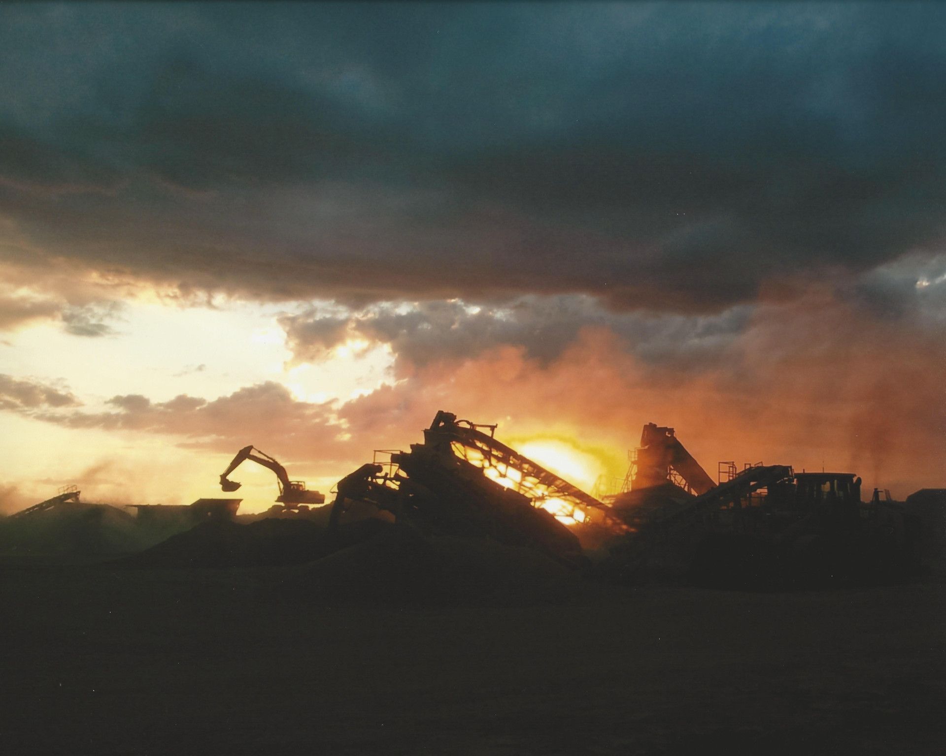 a quarry at sunset — W Wall & Sons in Nebo, QLD
