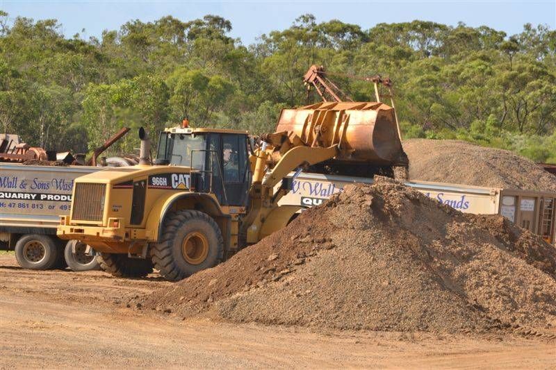 Conveyor Belt is Going Over a Pile of Rocks — W Wall & Sons in Nebo, QLD