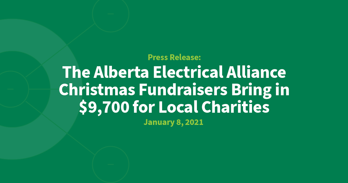 Alberta Electrical Alliance Christmas Fundraisers
