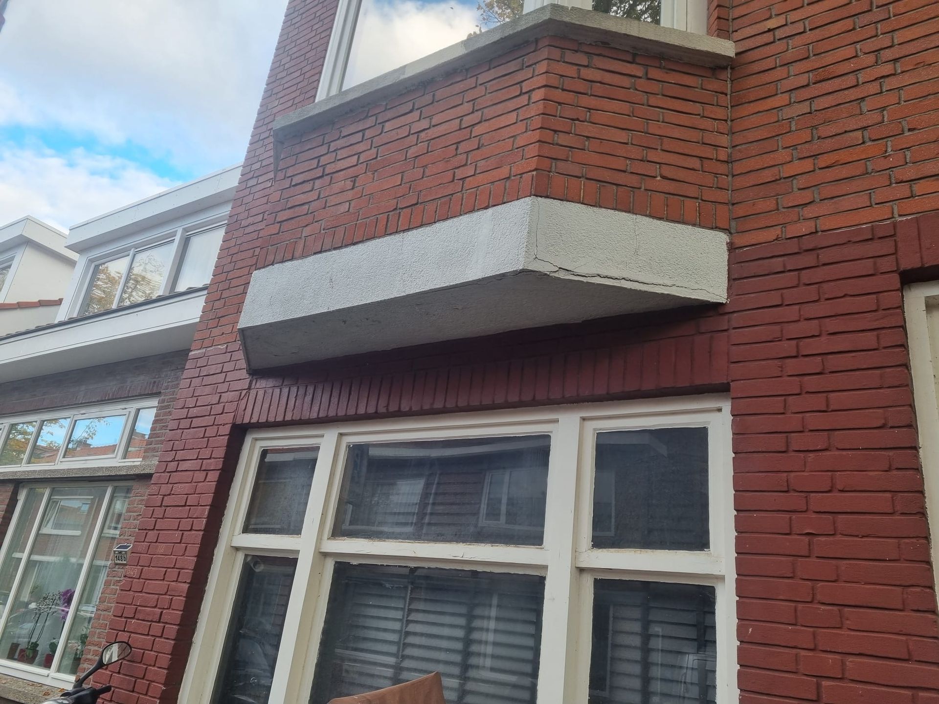 Gevelonderhoud bij een hoekhuis