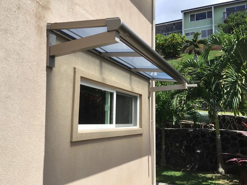 Auvent durable en polycarbonate à Nouméa

