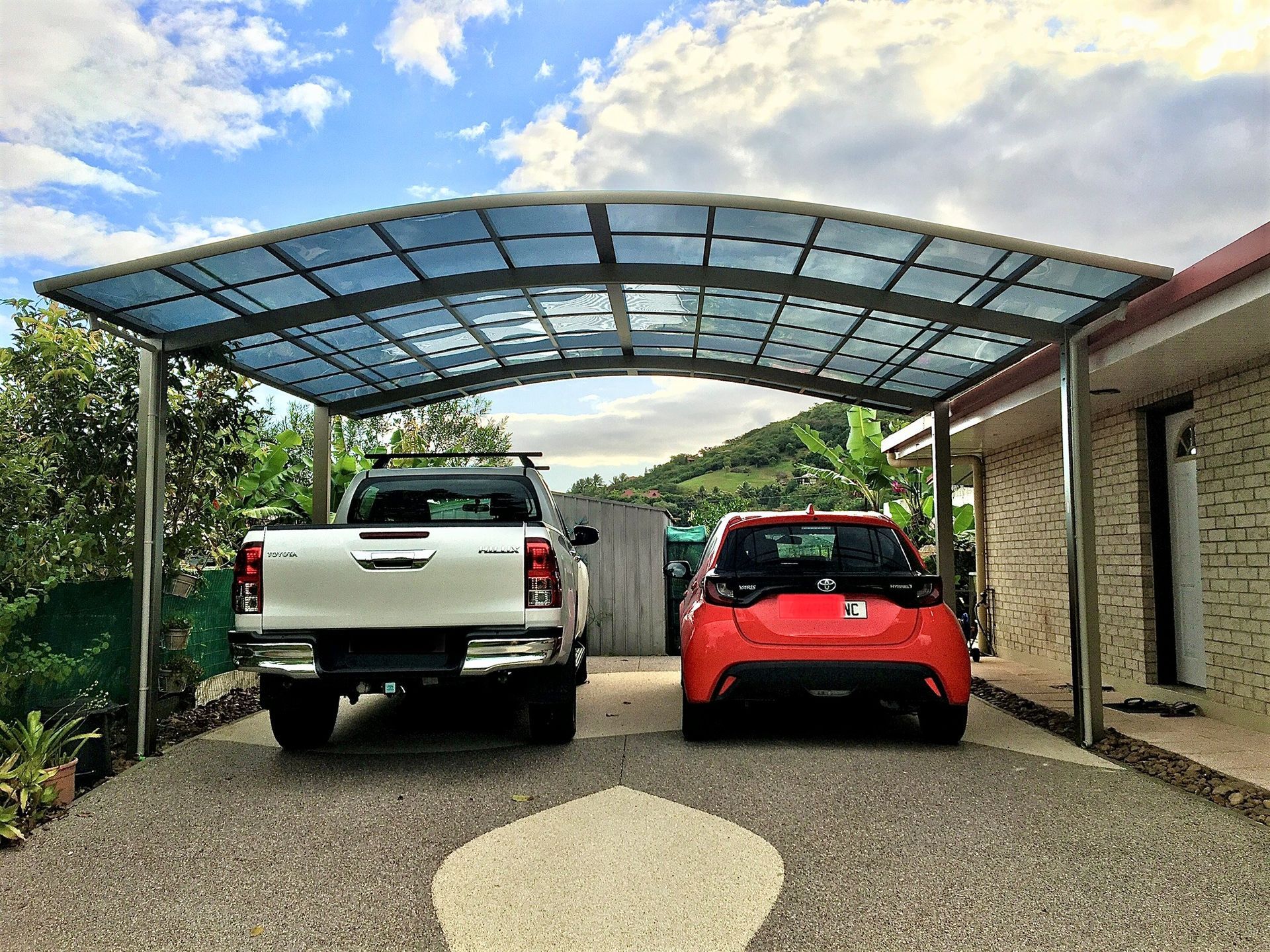 Carport Demi-lune de haute qualité