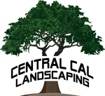 Logo of Central Cal Landscaping with a tree and text.