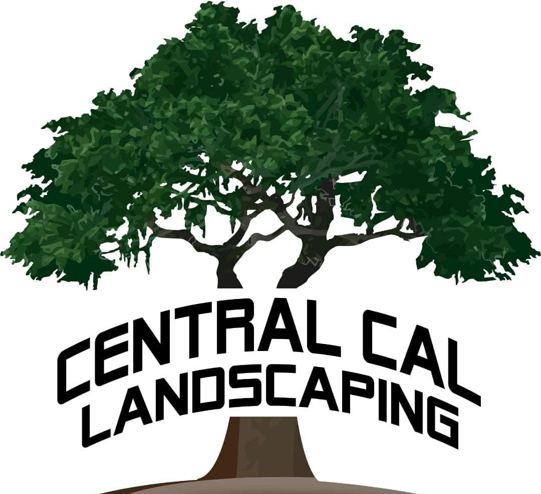 Logo of Central Cal Landscaping with a tree and text.