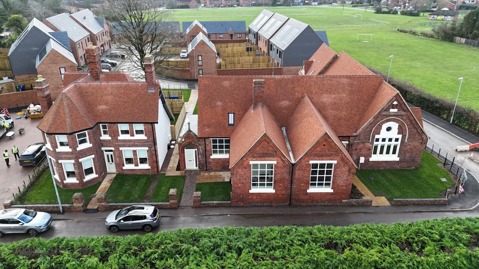 This is an external view of Brown casement windows.