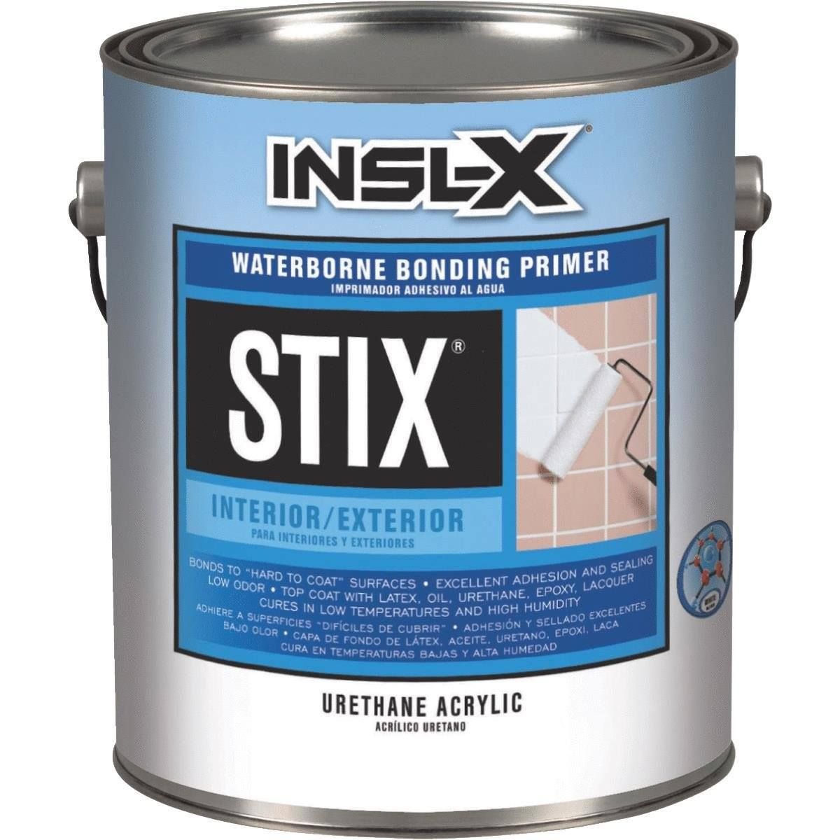 A can of inslx stix waterborne bonding primer.