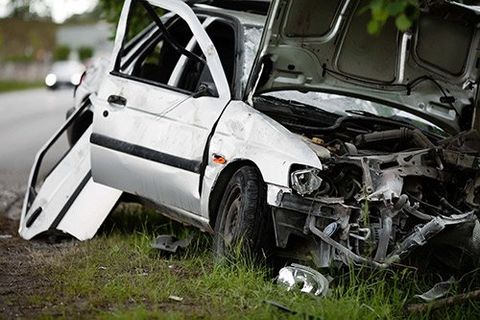 Car crashed — Pain Relief, Car Accident Injuries in Danville, VA
