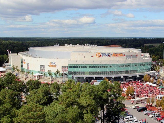 Aerial View of the PNC Arena