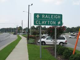 Raleigh and Clayton Sign