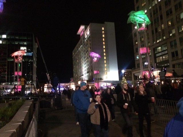Downtown Raleigh on New Years Eve 2