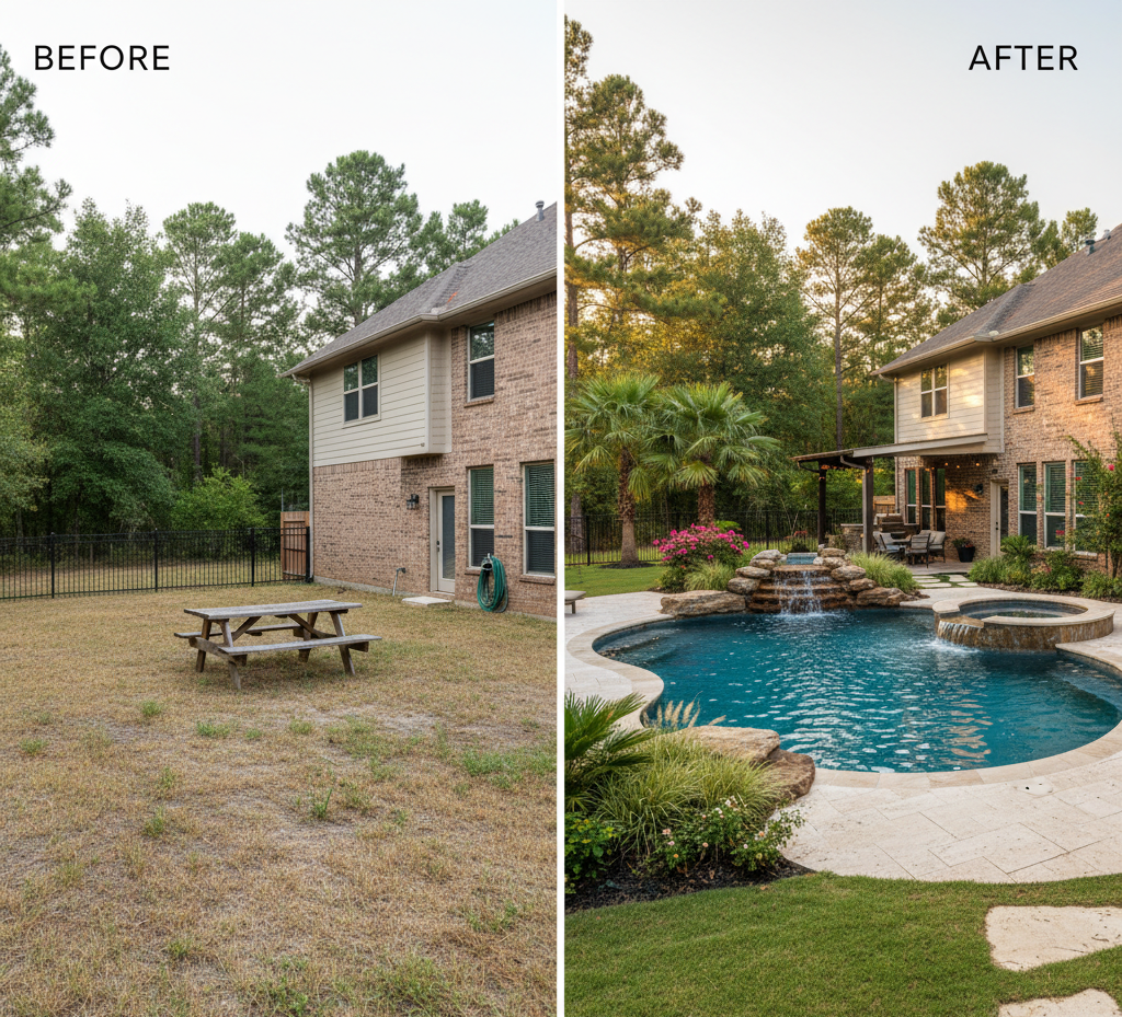 custom pool builders The Woodlands
