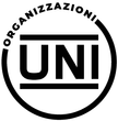 Un logo circolare nero con la parola