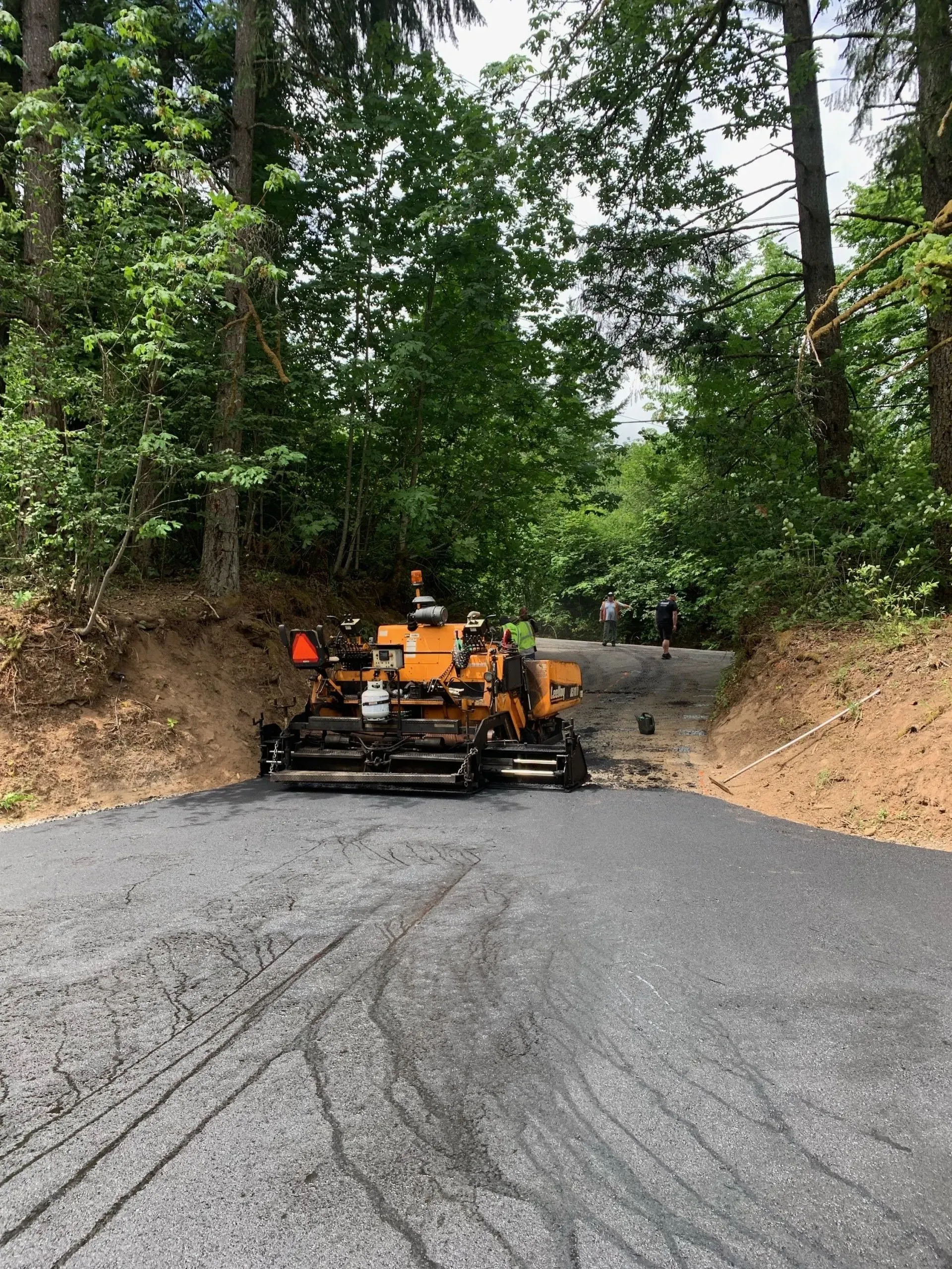 Tractor Paving The Road — Boring, OR — Rose City Paving
