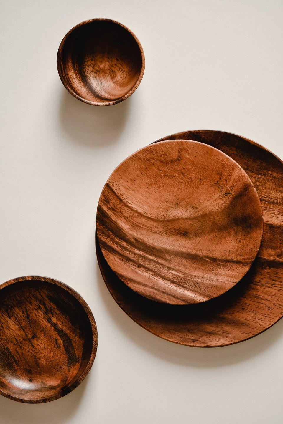 empty wood bowls