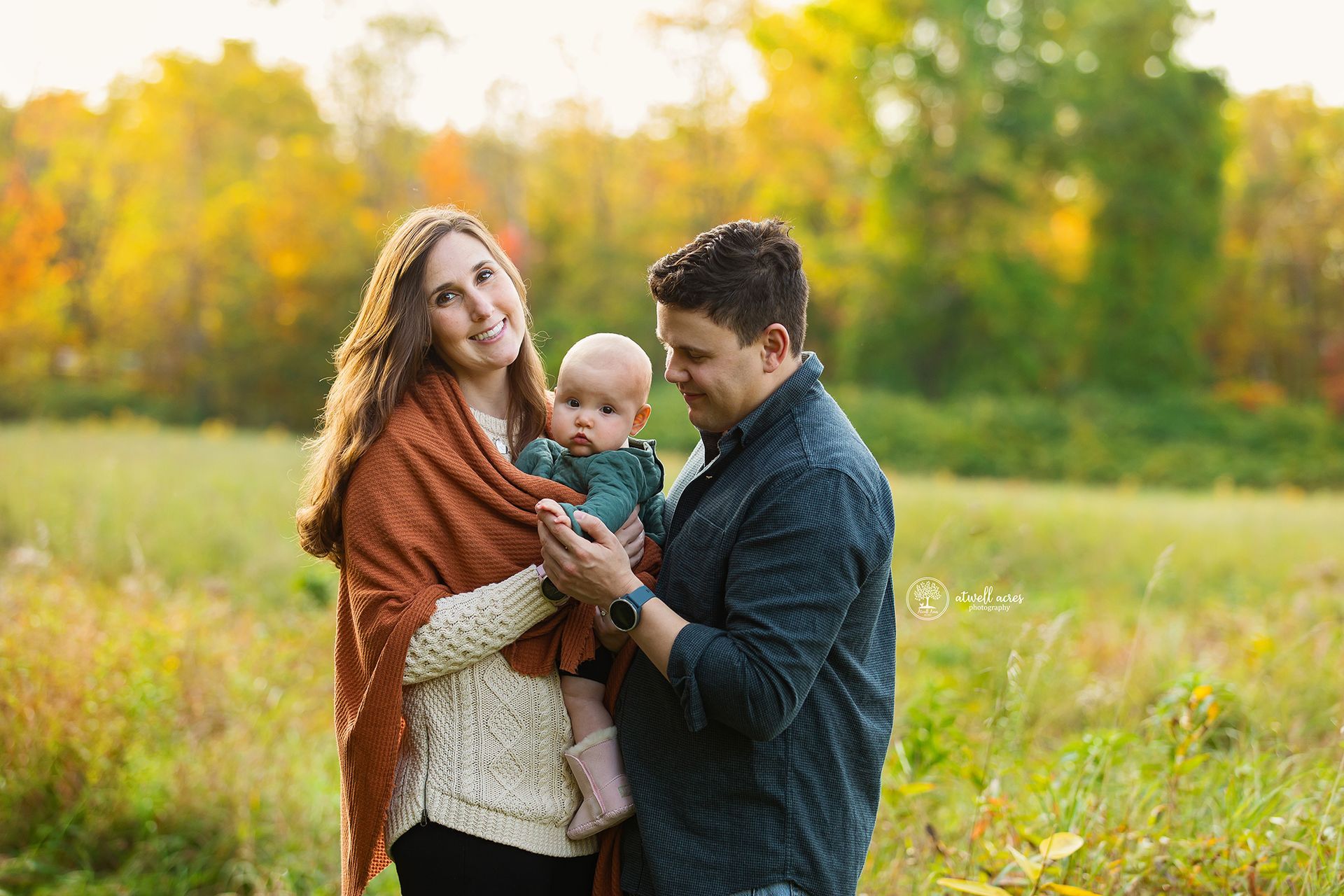 Family picture with everyone posing
