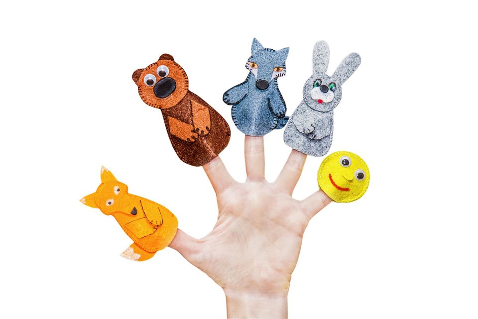 finger puppets on all fingers