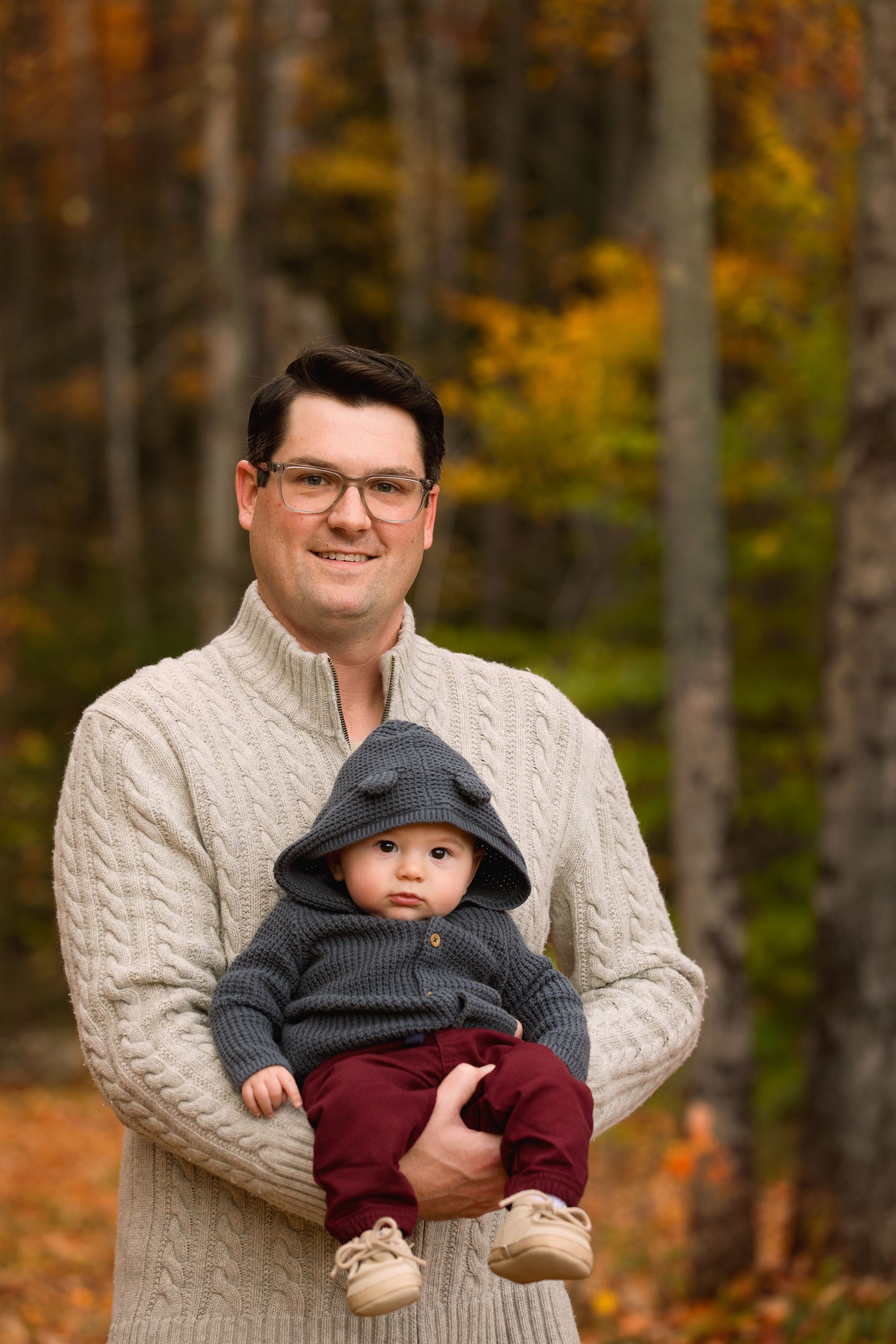 Family picture with everyone posing