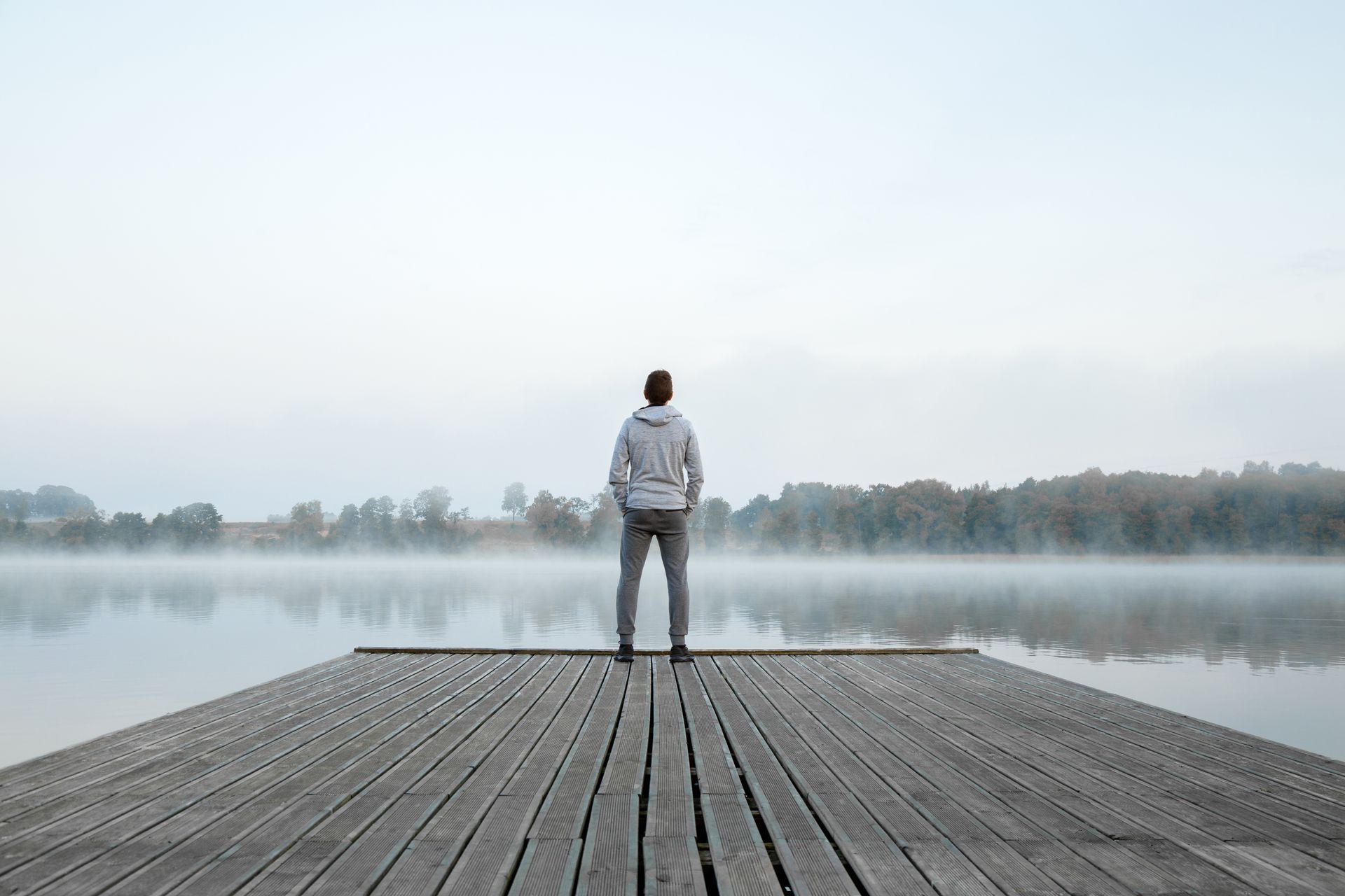 Man On Dock