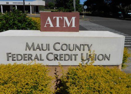 Maui County Federal Credit Union sign