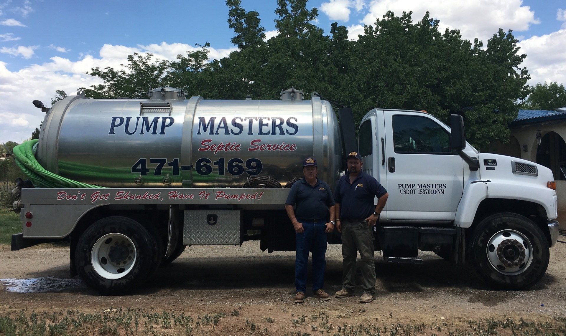 truck of Pump Master Septic Services - About Us in Santa Fe, NM
