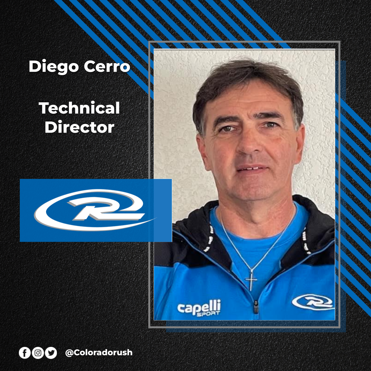 Diego cerro is the technical director of colorado rush