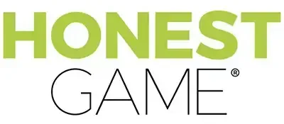 The honest game logo is green and black on a white background.