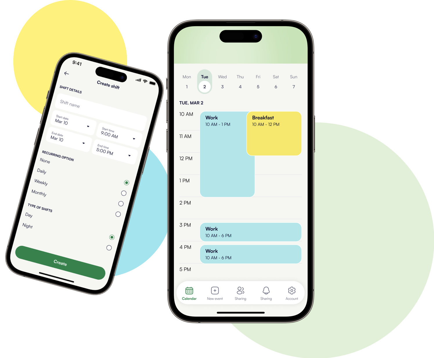 calendar app for shift workers