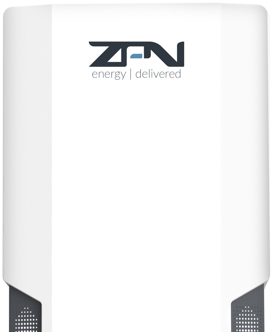 a ZPN home energy device is displayed on a white background
