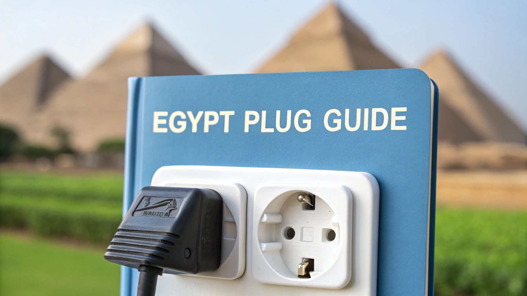 Blue guide with 