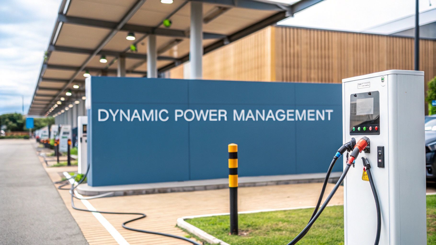 Electric vehicle charging station with