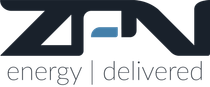 A logo for a company called zen energy delivered
