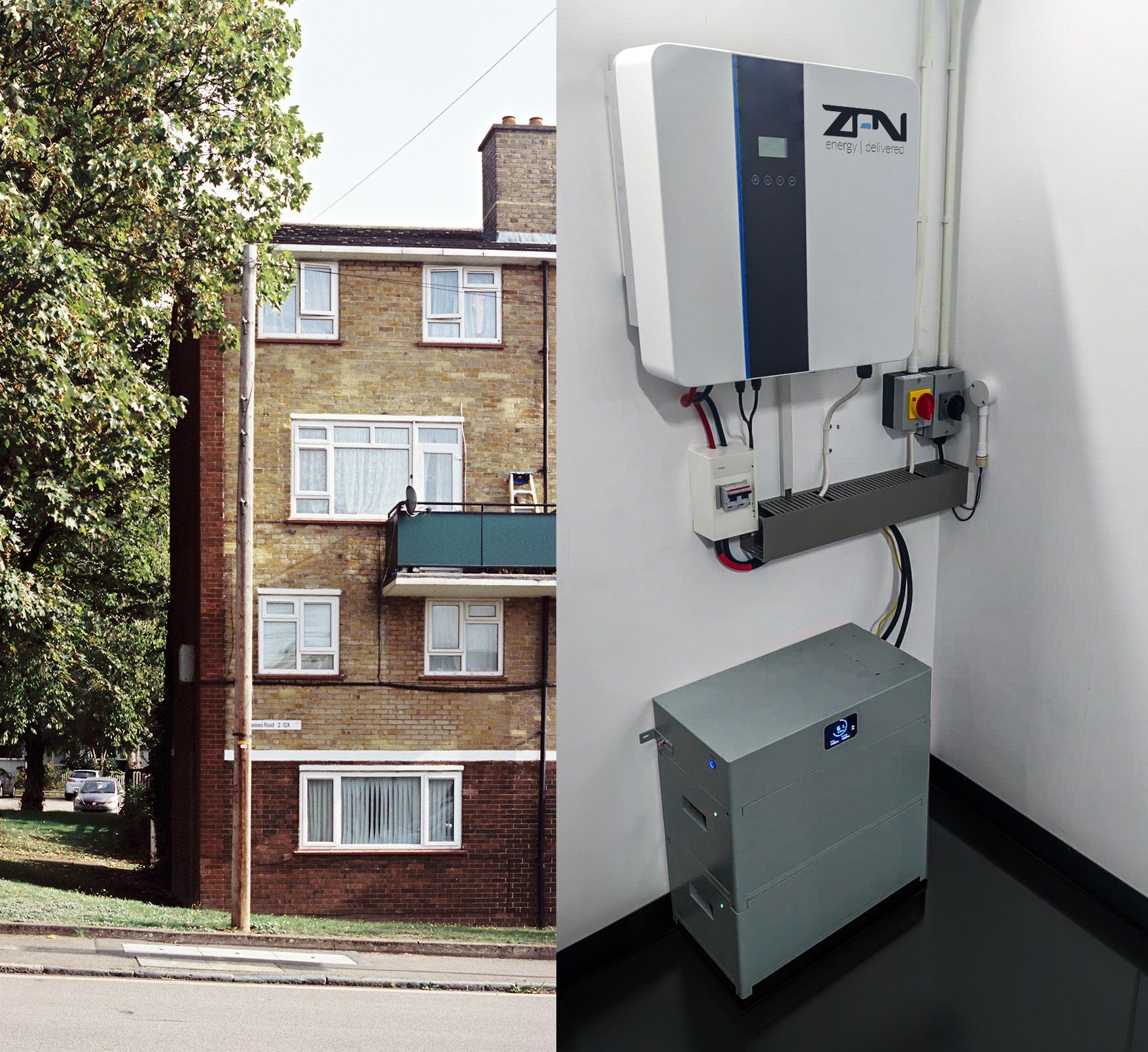 ZPN HOME Social Housing integration into a homes energy system