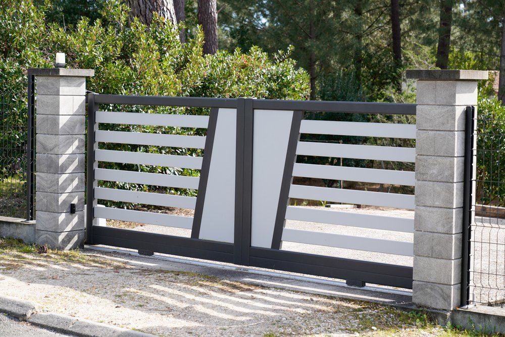 Aluminium Sliding Modern Design Gate — Metal Fencing Supplies in Taree, NSW