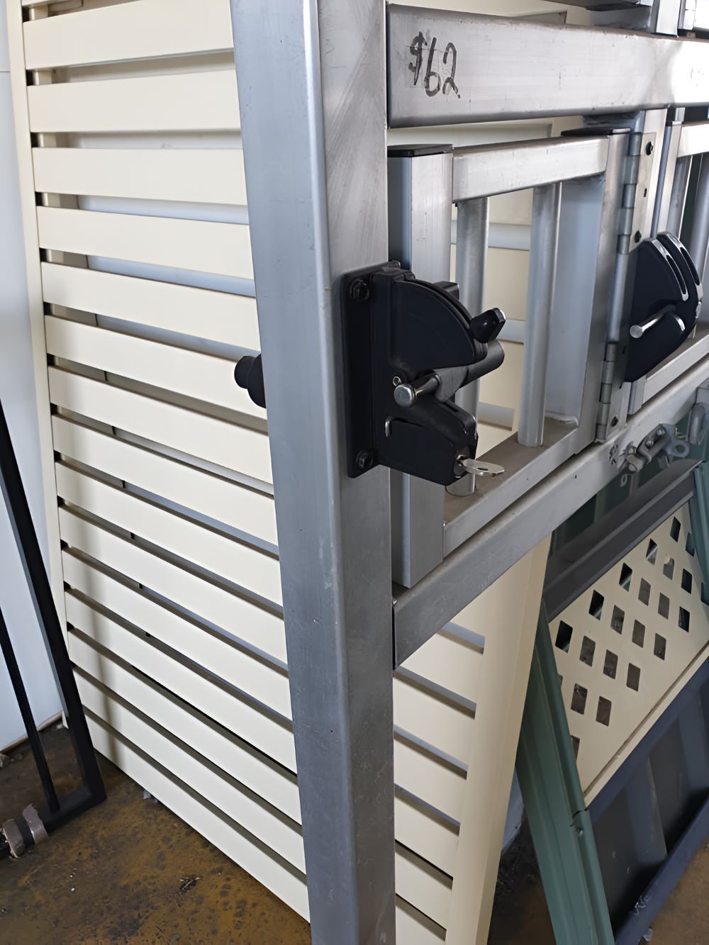 Gate With Security Lock — Metal Fencing Supplies in Taree, NSW