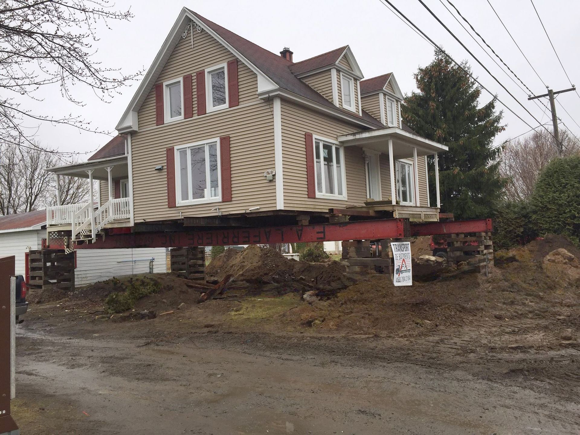 Levage de maison Transport Laferrière