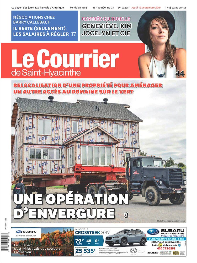 Le Courrier de Saint-Hyacinthe article  Transport Laferrière