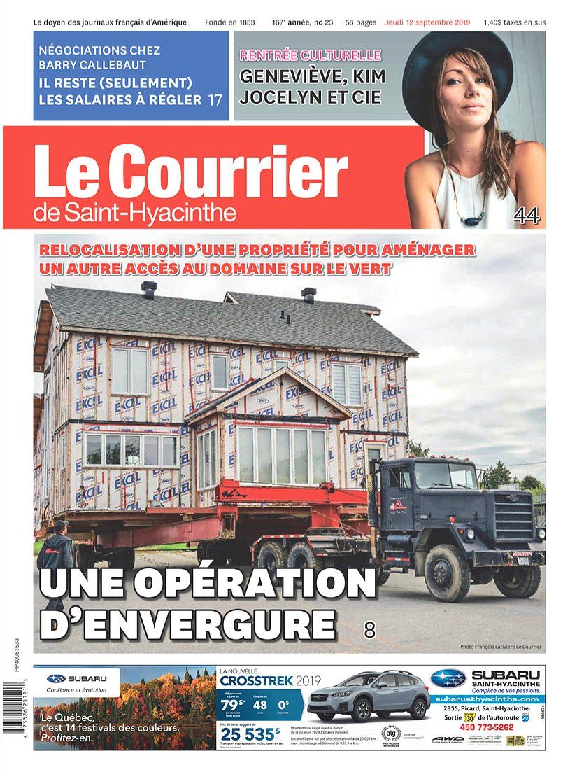 Le Courrier de Saint-Hyacinthe article Transport Laferrière
