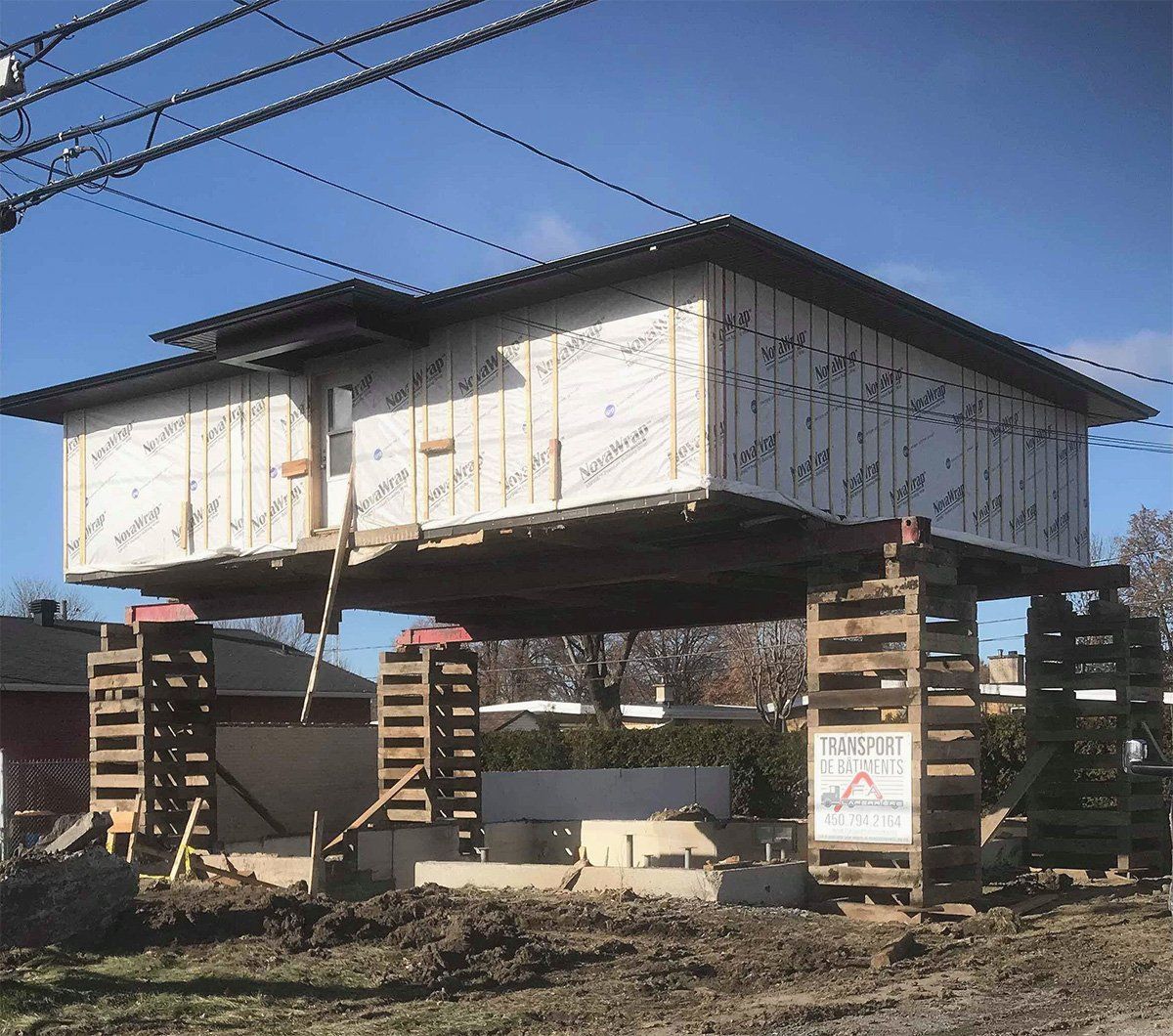 Levage de maison Transport Laferrière