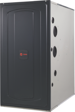 A black and white box with a trane logo on it