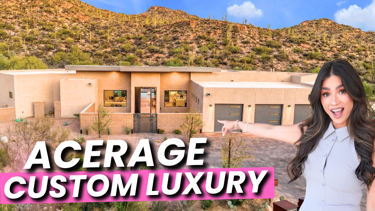 Touring a New Custom Luxury Home on Acreage in Dove Mountain, AZ