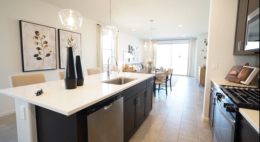 Inside the move-in ready Meritage Homes in Marana, Tucson AZ