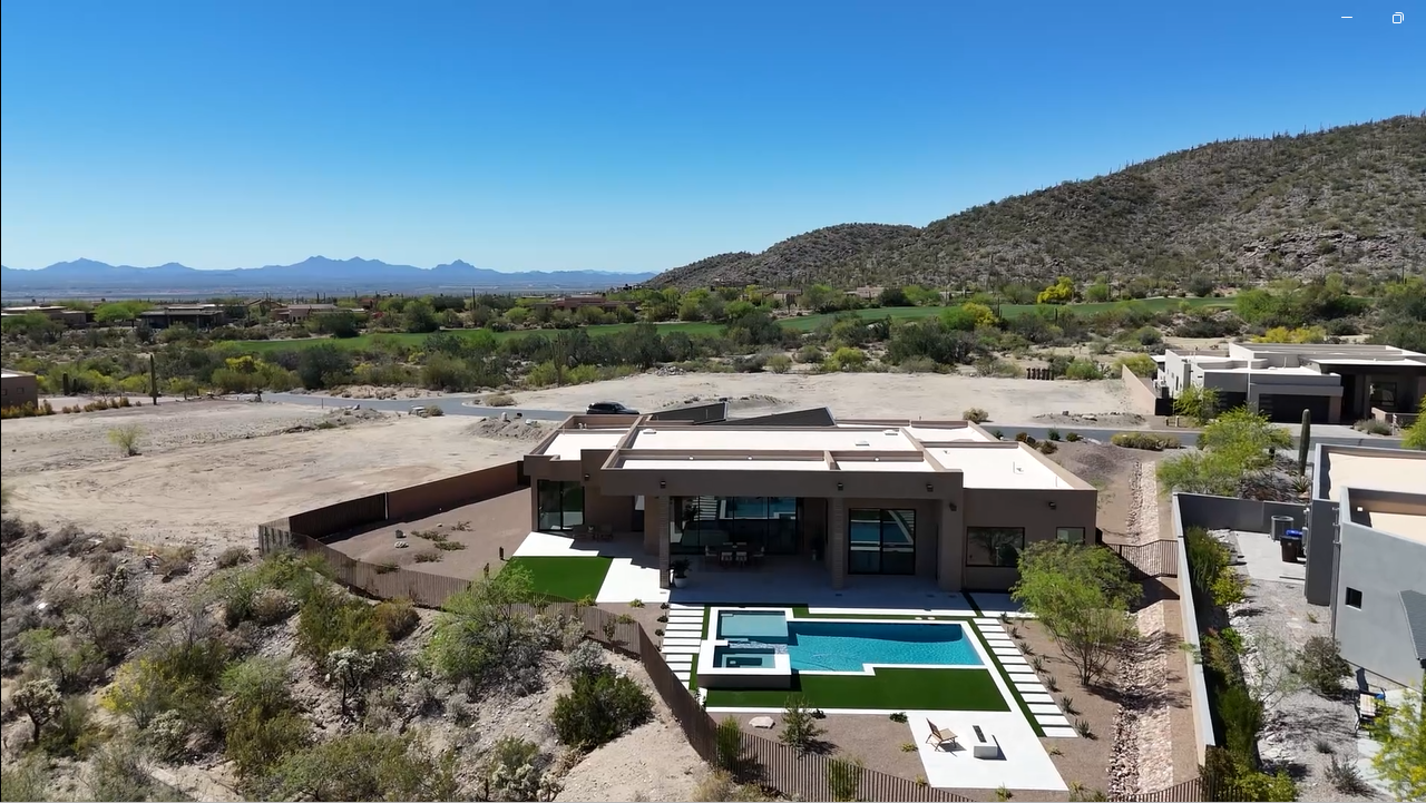 New luxury home with a sparkling pool in Dove Mountain, Marana