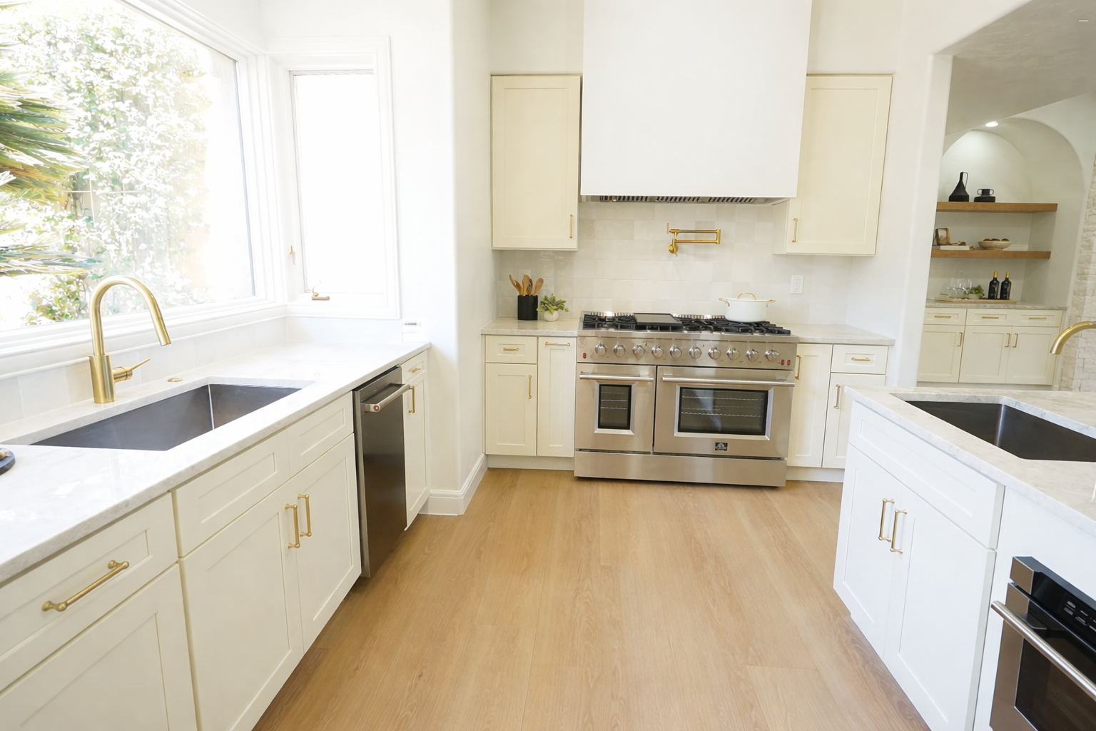 Remodeled kitchen with brand new appliances and lots of natural light