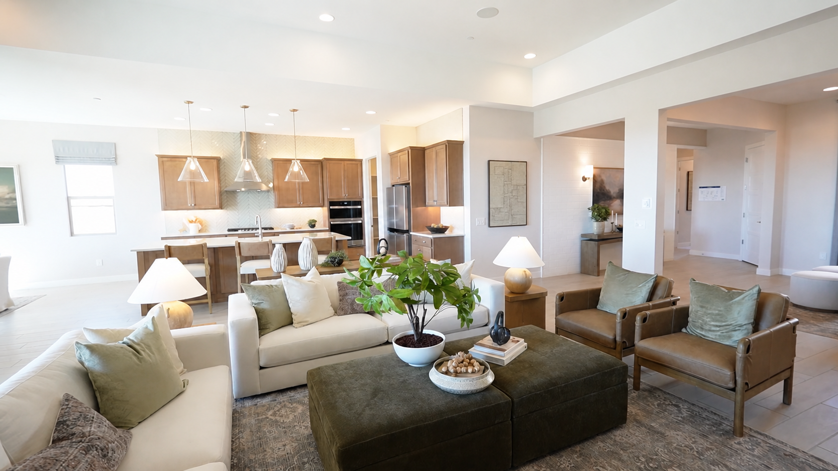 Voyage model home's open-concept design by Pulte's Homes in Saguaro Reserve Majesty - Dove Mountain, Tucson, AZ