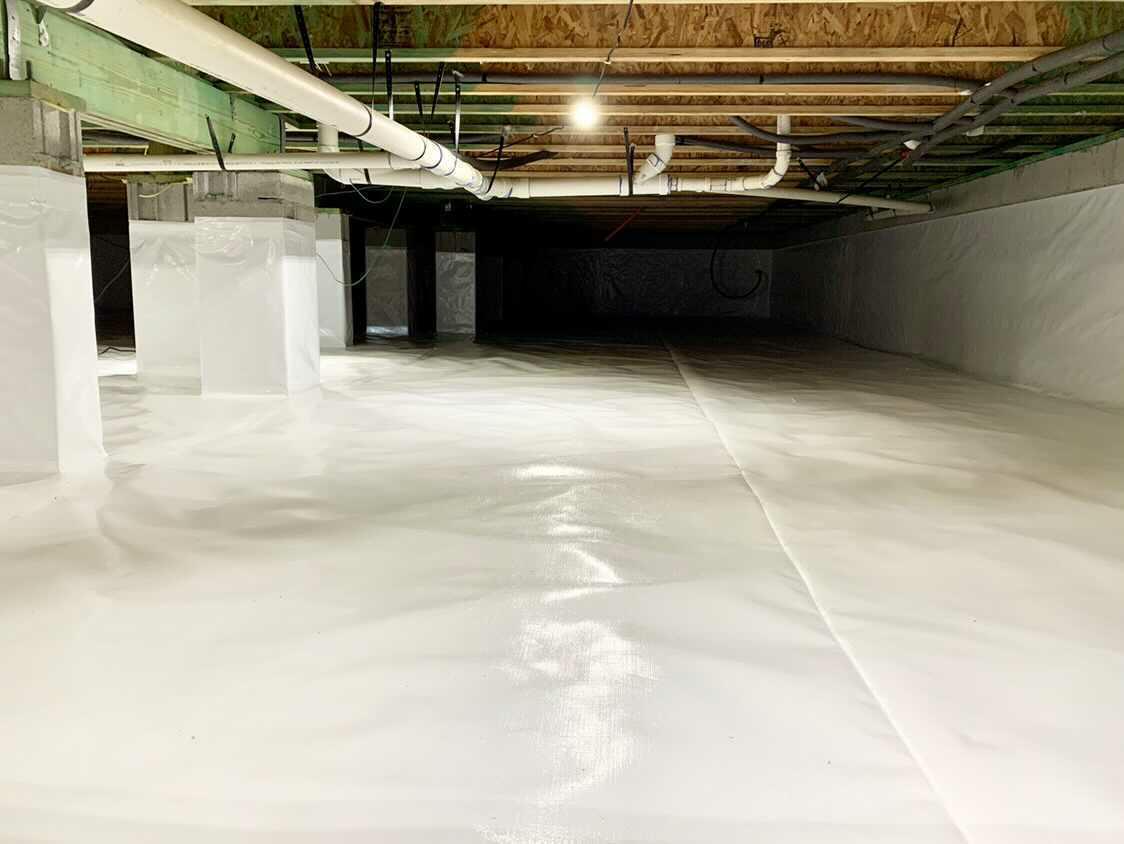 Finished crawl space encapsulation by Lowcountry Crawlspaces in Charleston, SC