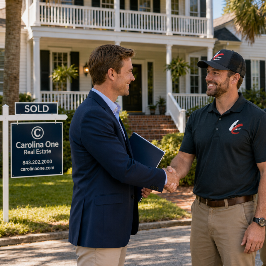 Charleston real estate agent partnering with the Lowcountry Crawlspaces realtor program on a home sale