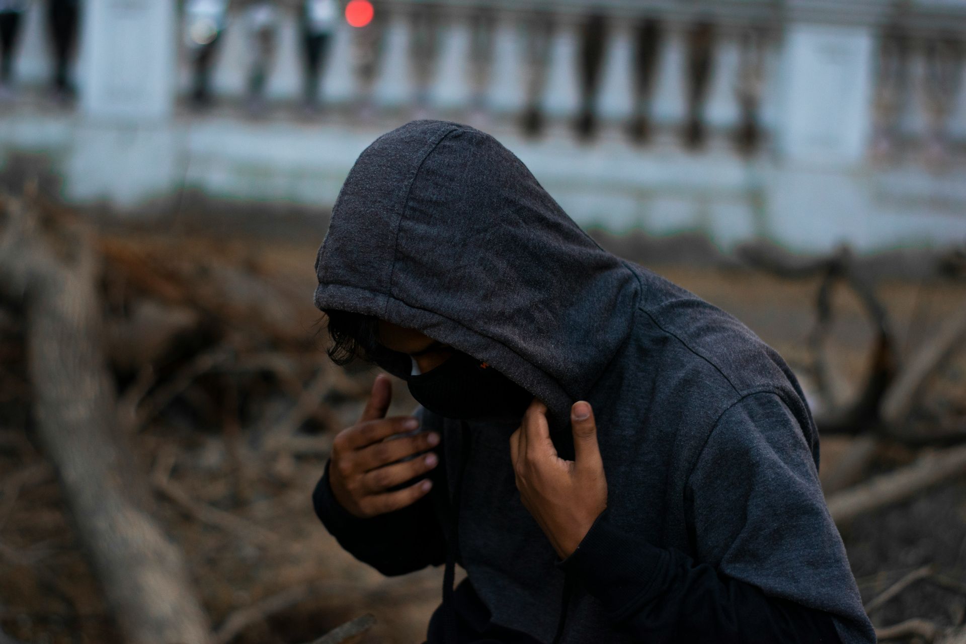 Man in hoodie