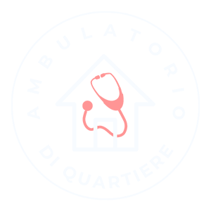 Logo: Emblema circolare verde e blu con una figura tra le mani, testo