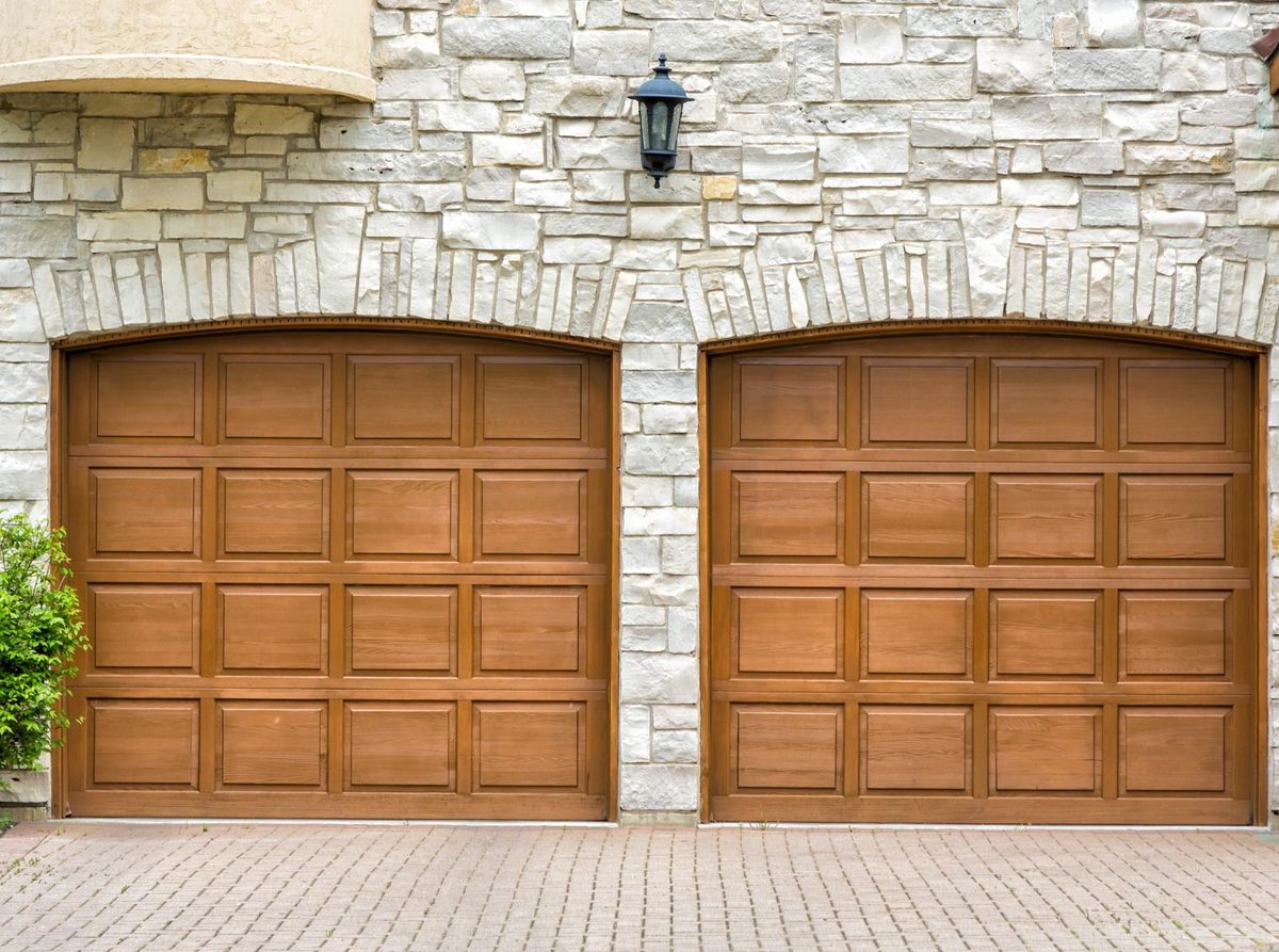 Two Brown Garage Door — Columbus, OH — Grove Overhead Door