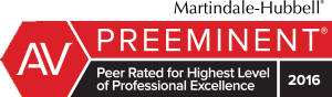 Martindale-Hubbell Peer AV Preeminent Rating